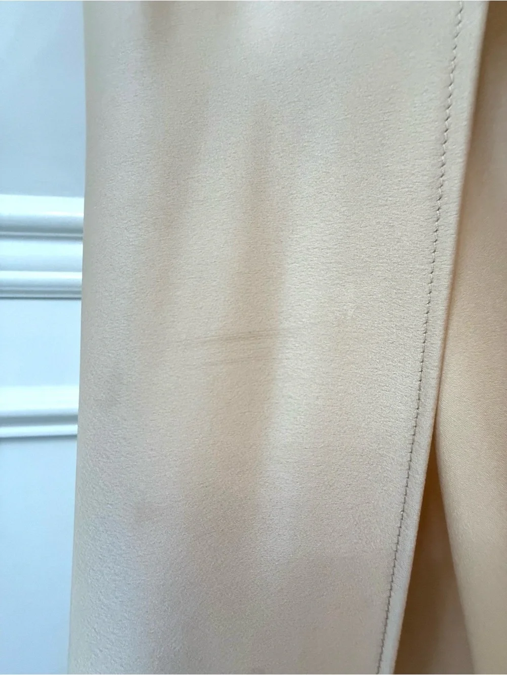 Show Me Your MuMu Beige Satin Maxi Dress XL Sleeveless Scoop Neck